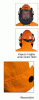 Oregon REGENJACKE ORANGE Gr. M