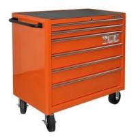 Bahco Werkstattwagen Serie 1475KXL 6 Schubladen, Gummi, Dunkelblau, 1475KXL6PDG