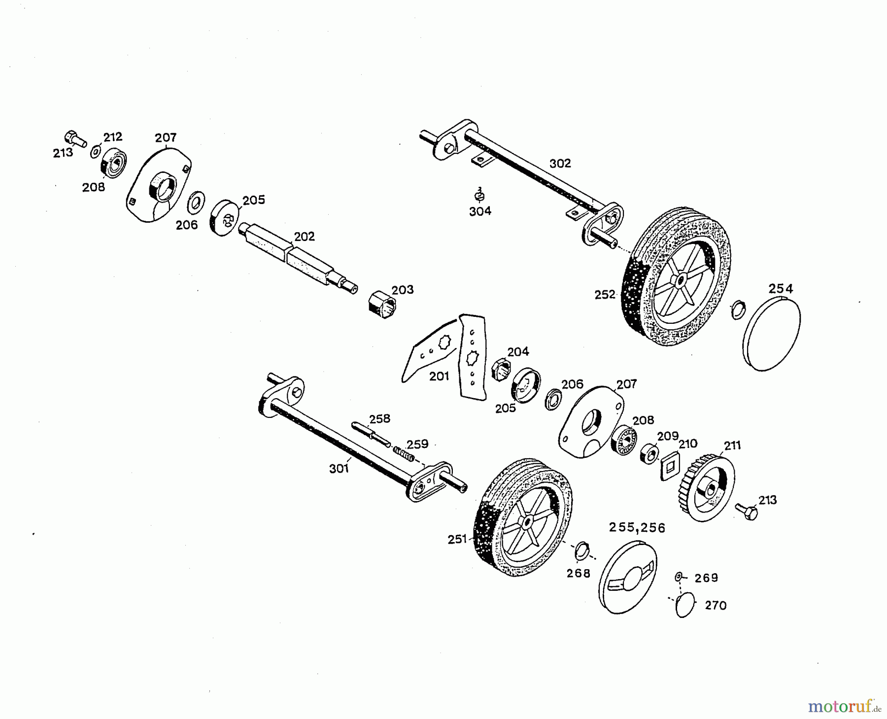  Wolf-Garten Elektrovertikutierer UV 30 EL 3567083 Serie D  (1996) Messerwalze, Räder