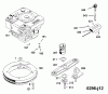 Wolf-Garten 4.42 B 4742880 Serie C (1996) Ersatzteile Gaszug, Messer, Motor