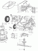 Wolf-Garten 4.46 E 6901000 Serie A (1996) Ersatzteile Elektromotor, Messer, Räder