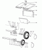 Wolf-Garten 4.46 E 6901000 Serie A (1996) Ersatzteile Achsen, Räder
