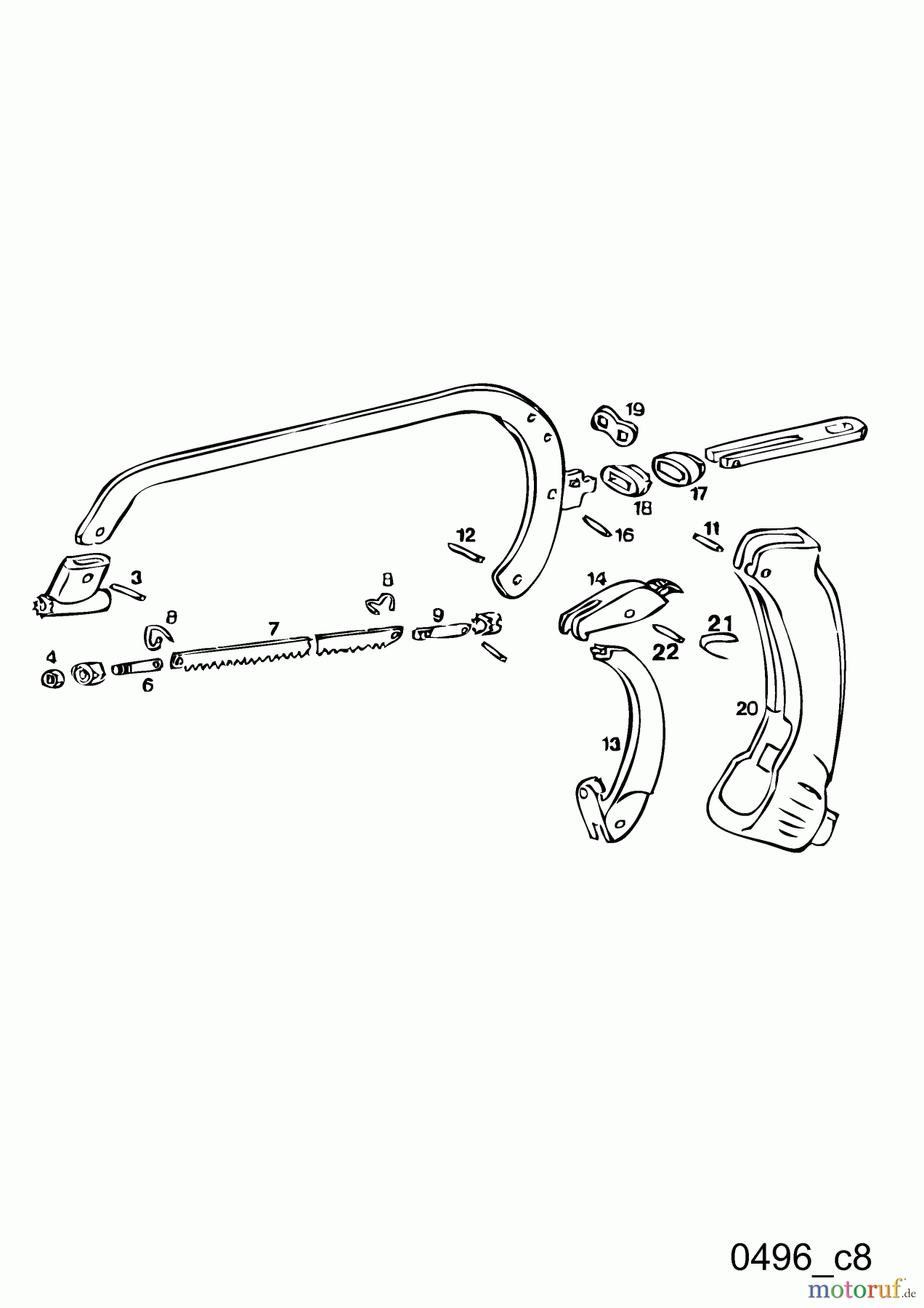  Wolf-Garten MultiStar multi-star Vario-Bügelsäge RE-VM 7233000  (1996) Grundgerät