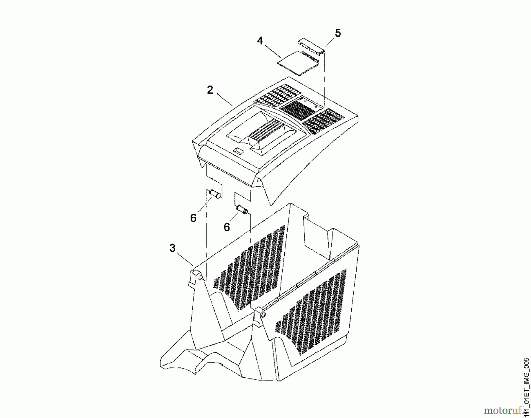 Viking Rasenmäher Benzinrasenmäher MB 450, MB 450 M, MB 450 X E - Grasfangkorb