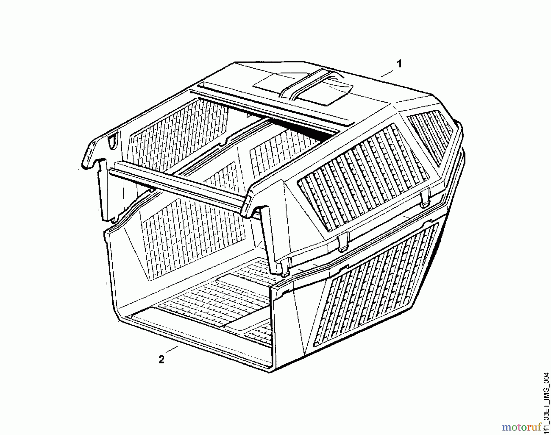 Viking Rasenmäher Benzinrasenmäher MB 140, MB 160 D - Grasfangkorb
