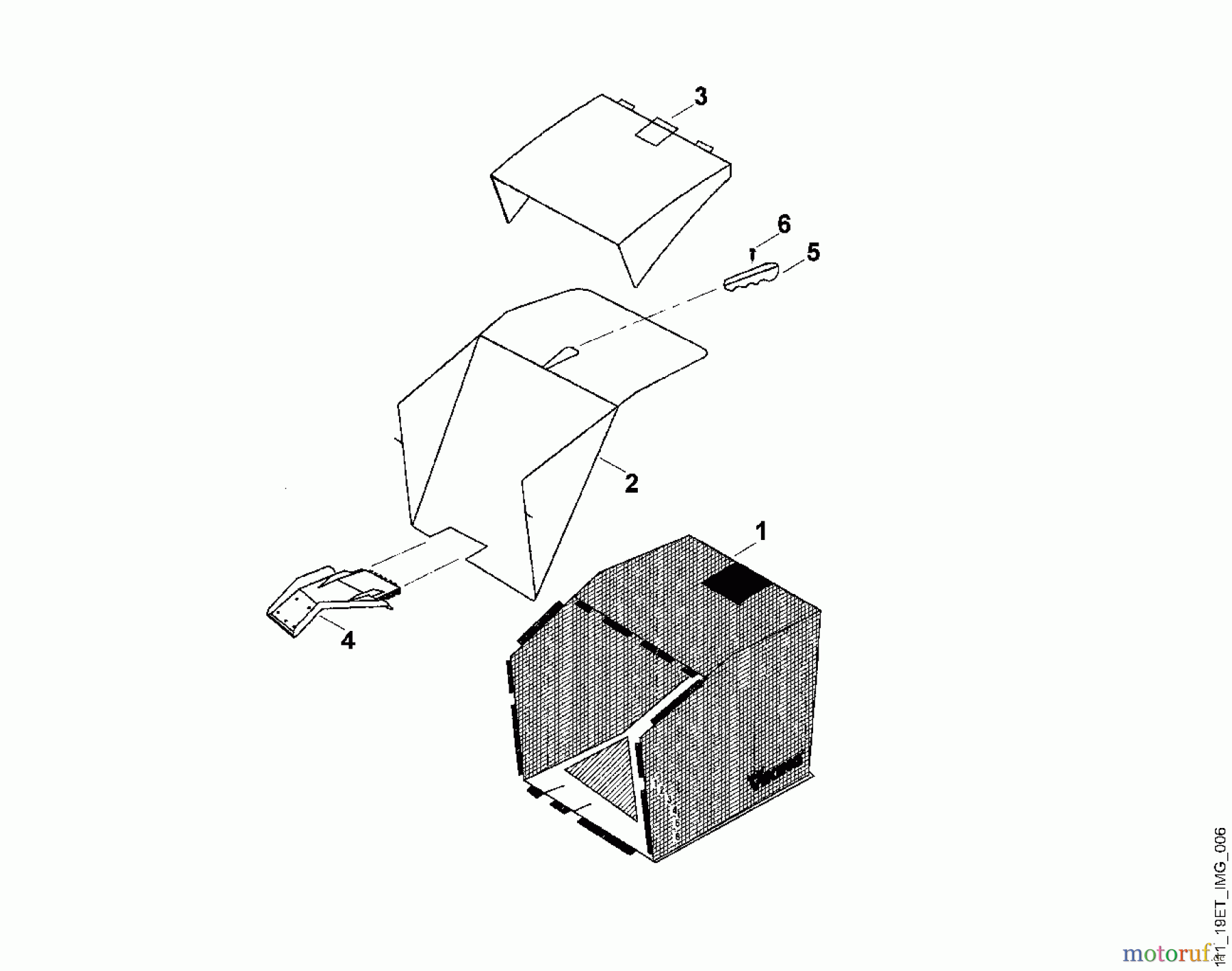 Viking Rasenmäher Benzinrasenmäher MB 555 MQ F - Grasfangkorb