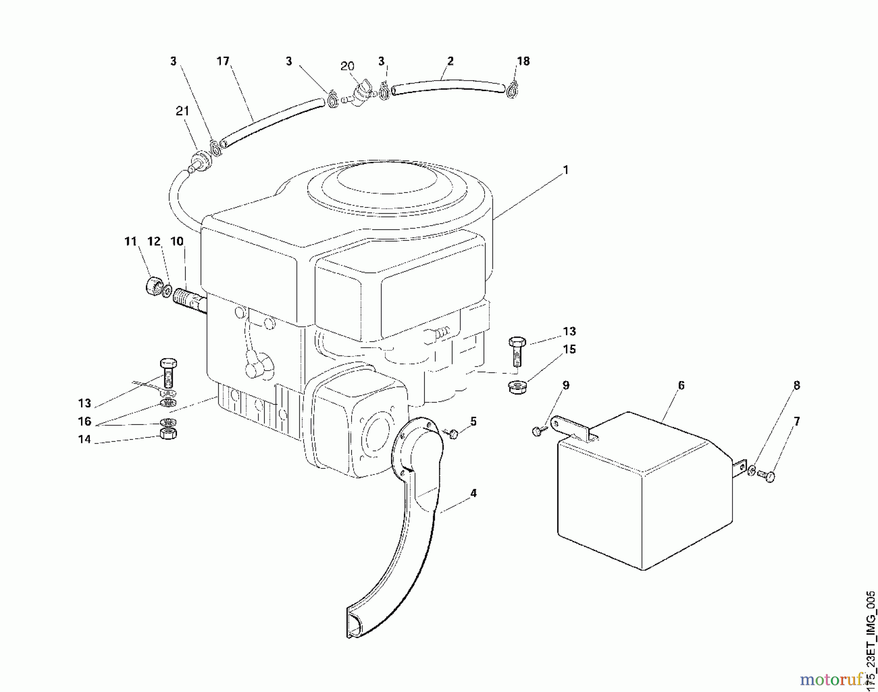 Viking Aufsitzmäher Aufsitzmäher MT 540 E - Motor