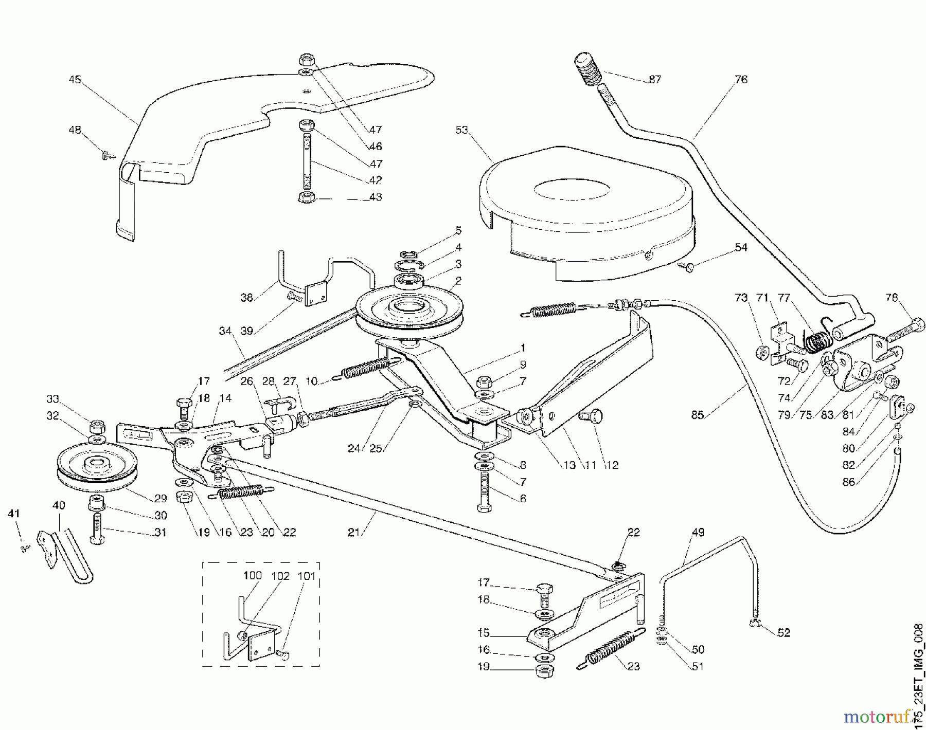 Viking Aufsitzmäher Aufsitzmäher MT 540 H - Mähwerk - 1