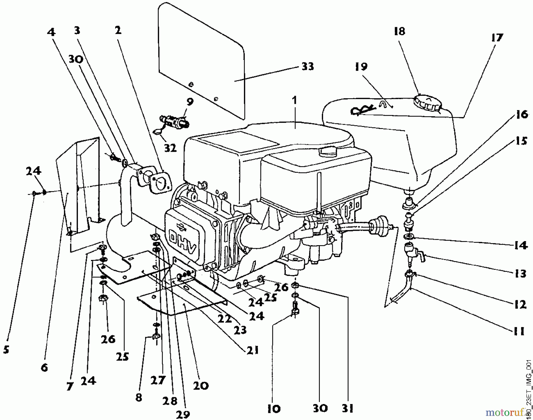 Viking Aufsitzmäher Aufsitzmäher MT 640 Modell 1996 A - Motor