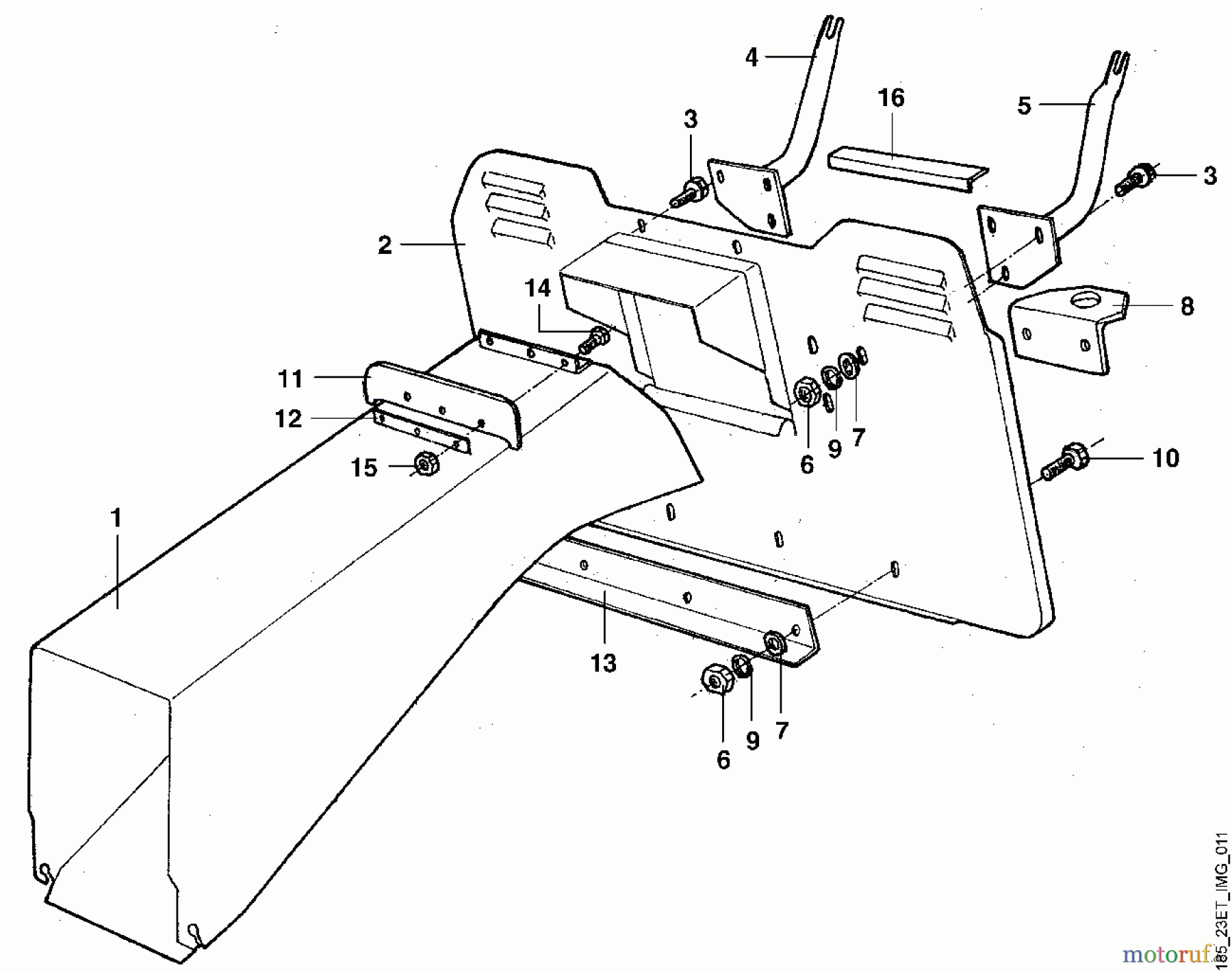 Viking Aufsitzmäher Aufsitzmäher MT 680 K - Träger Grasfangkorb
