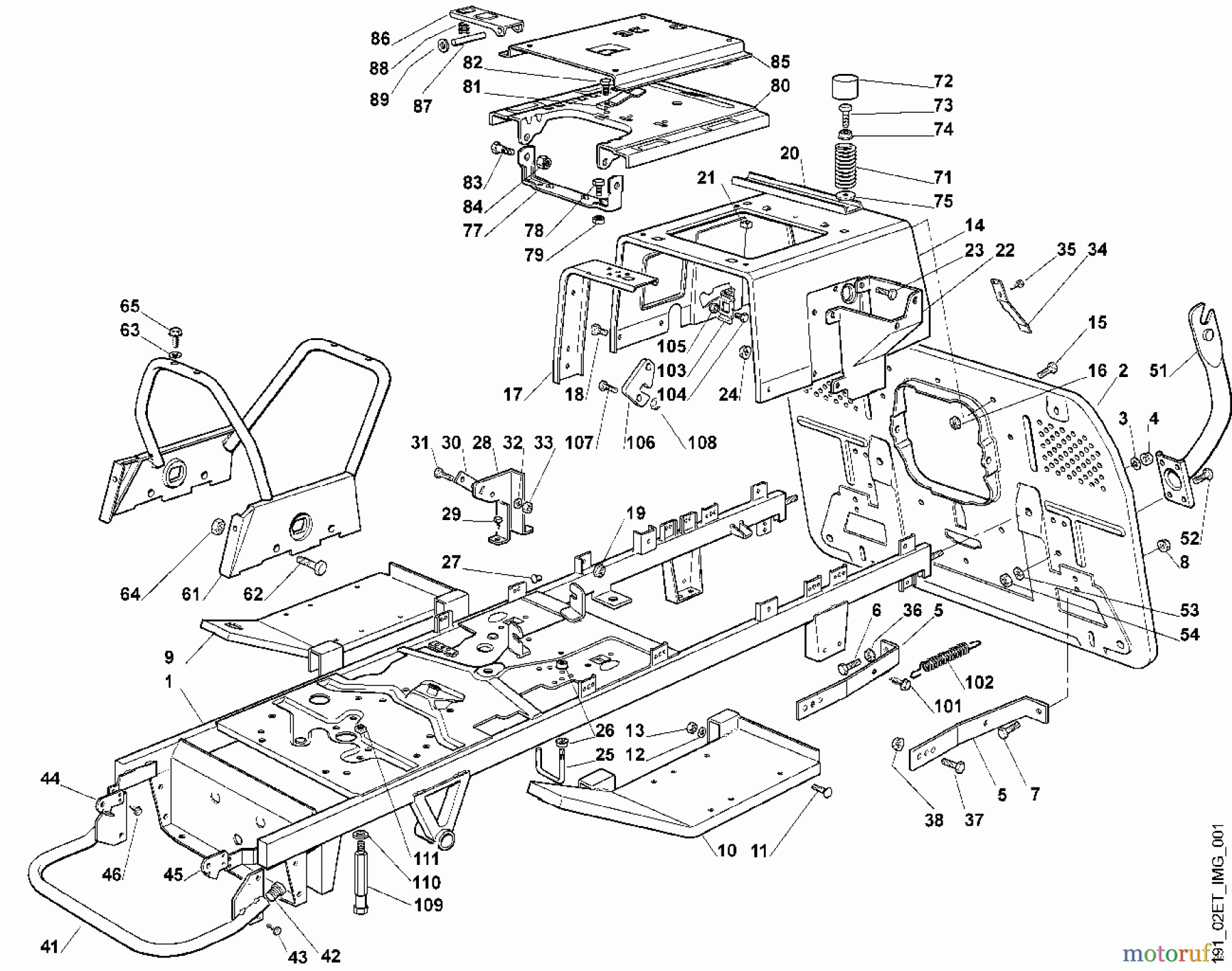 Viking Aufsitzmäher Aufsitzmäher MT 790 A - Rahmen
