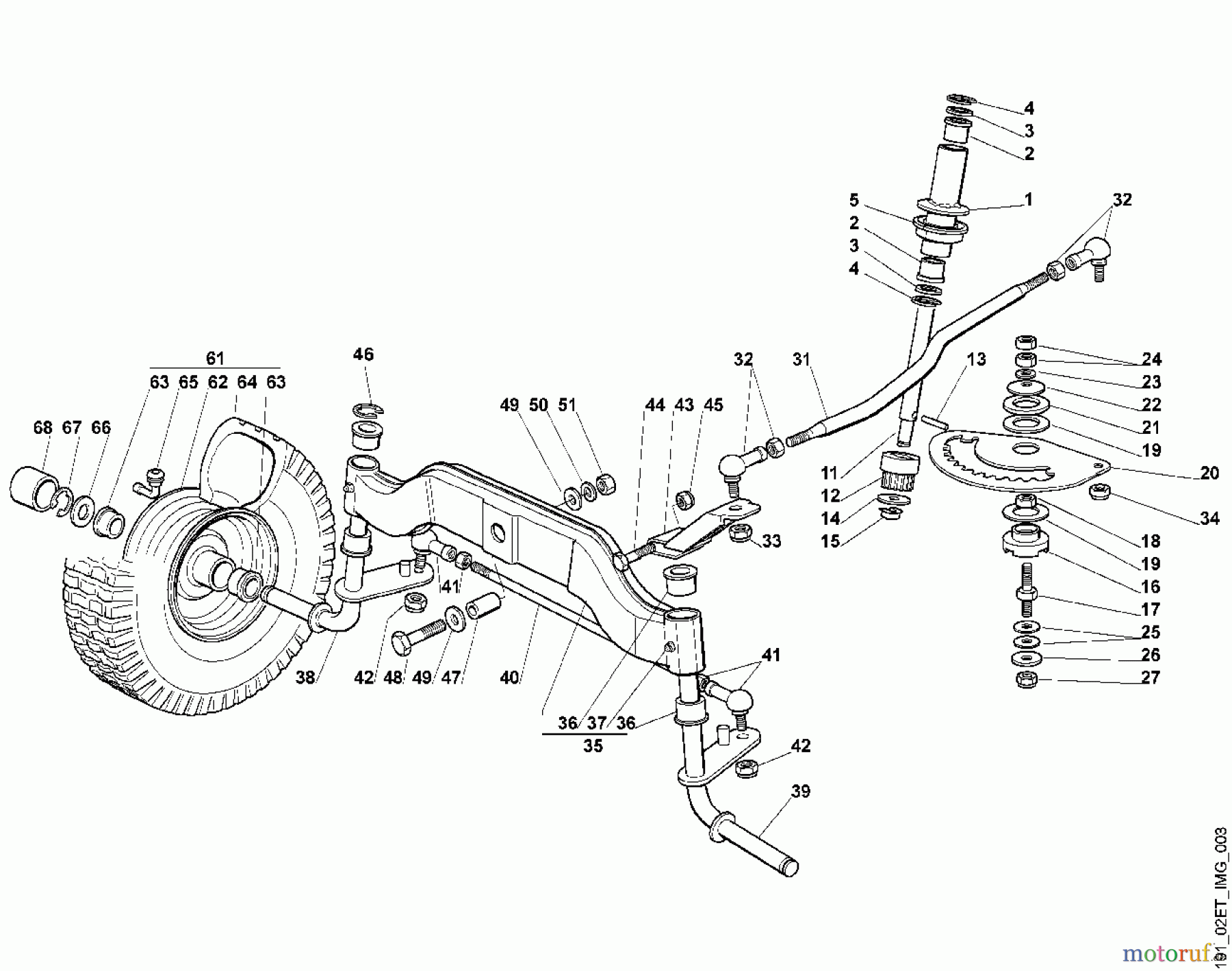  Viking Aufsitzmäher Aufsitzmäher MT 790 C - Lenkung