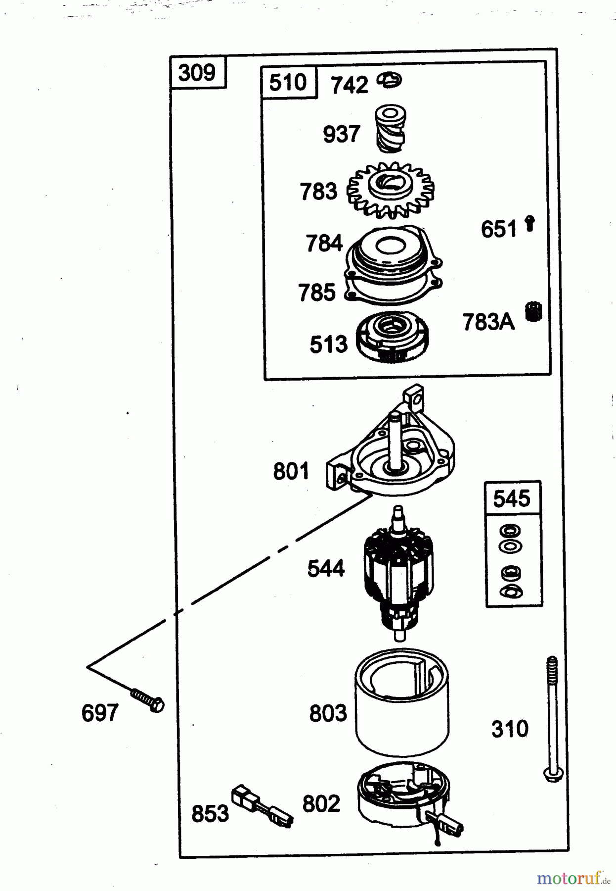 Wolf-Garten Benzinmotoren Briggs&Stratton Intek Edge OHV 2057006 (2003) Elektrostarter