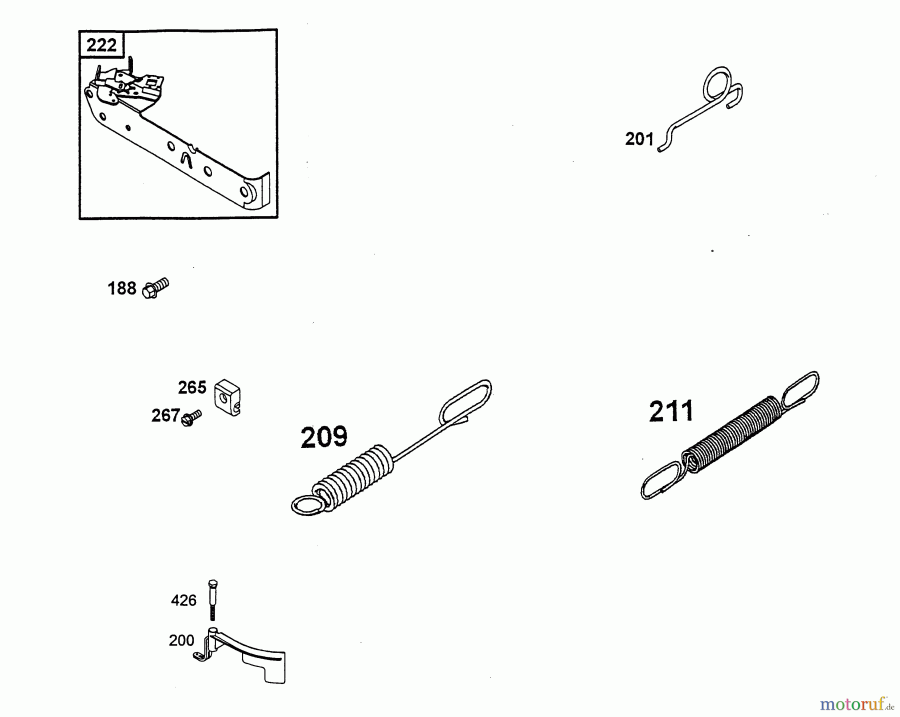  Wolf-Garten Benzinmotoren Briggs&Stratton Quattro 40 2056005  (2003) Regelung