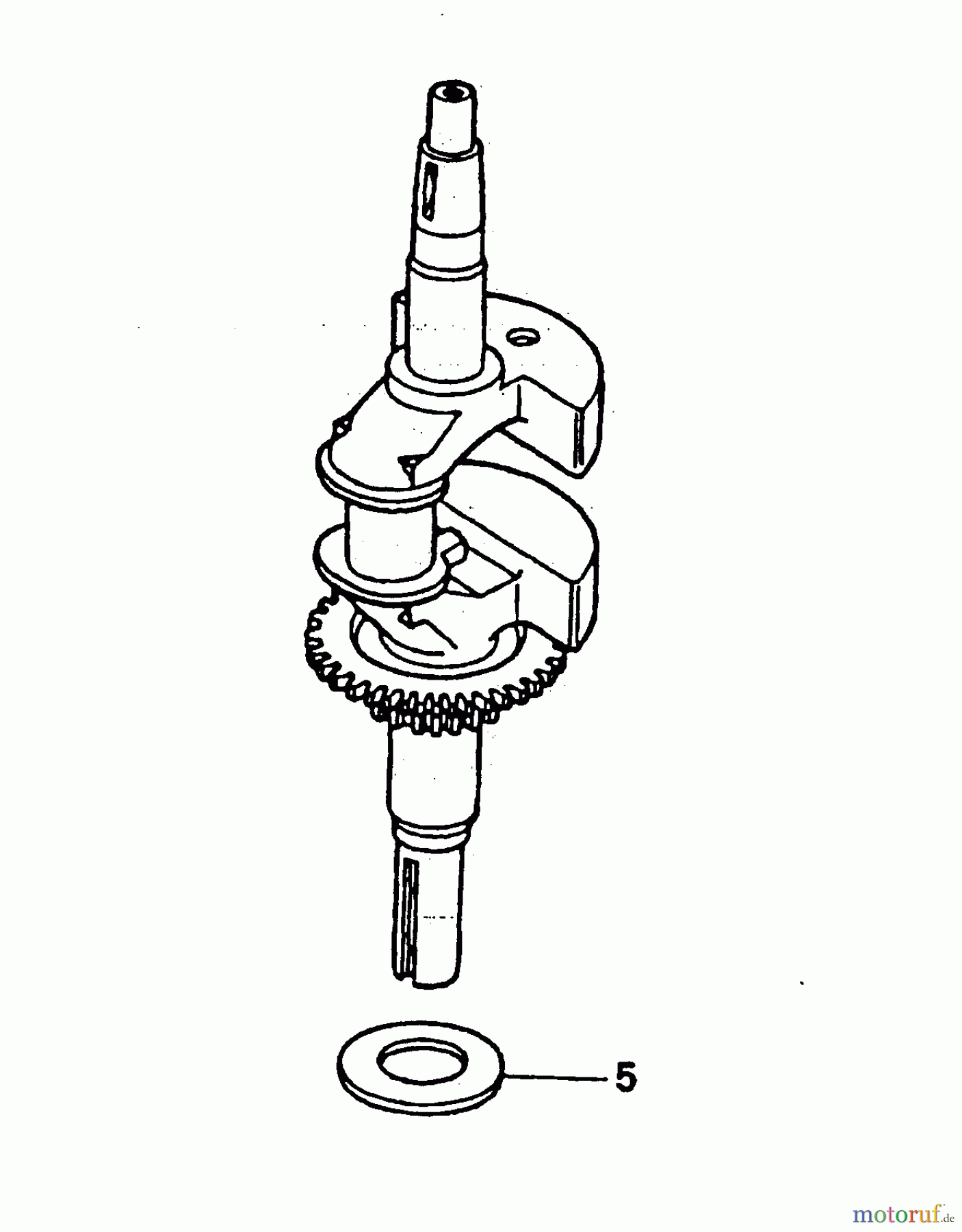 Wolf-Garten Benzinmotoren Honda GCV 160 2098000-160 (2004) Kurbelwelle