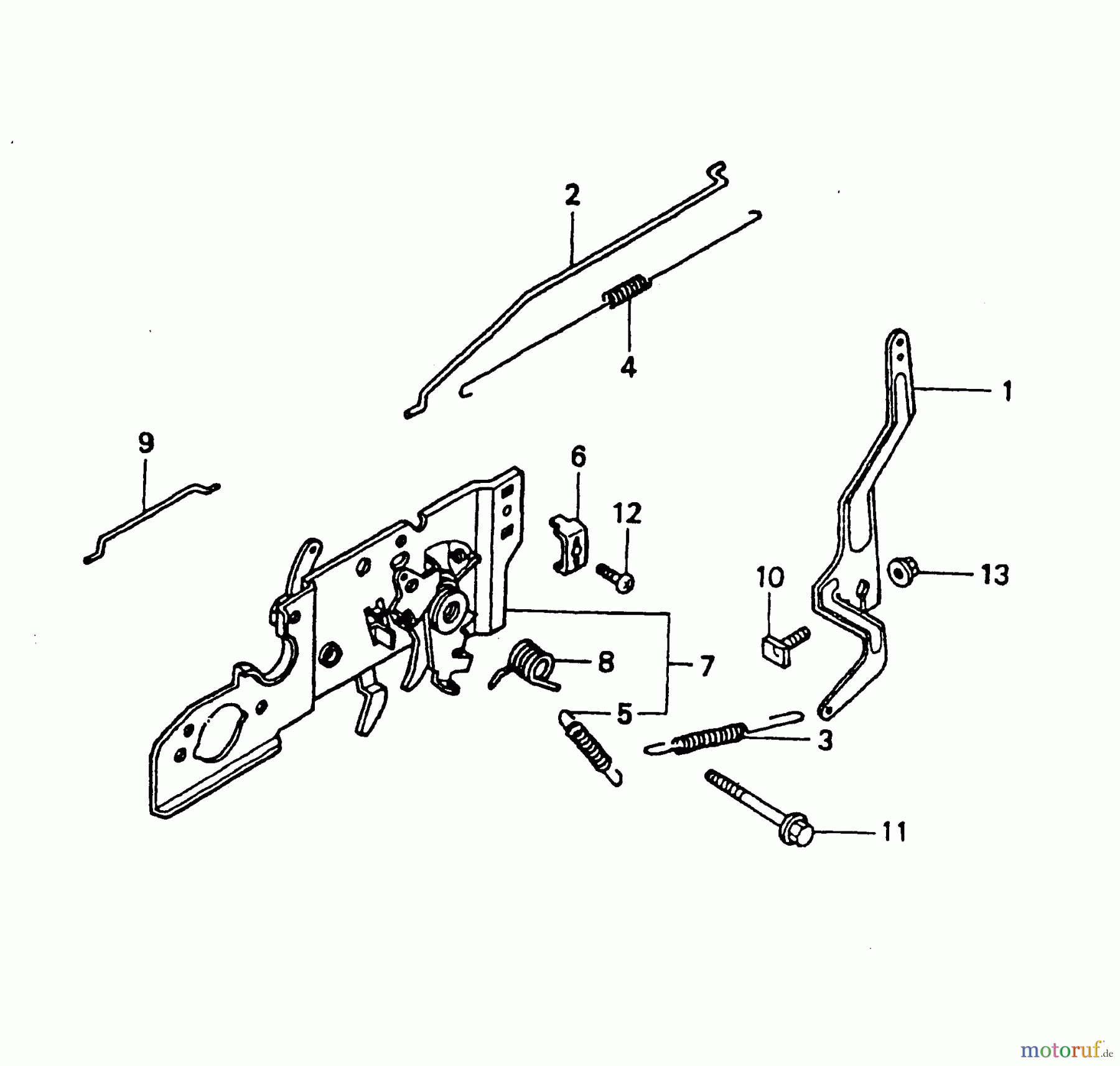 Wolf-Garten Benzinmotoren Honda GCV 160 2098000-160 (2004) Regelung