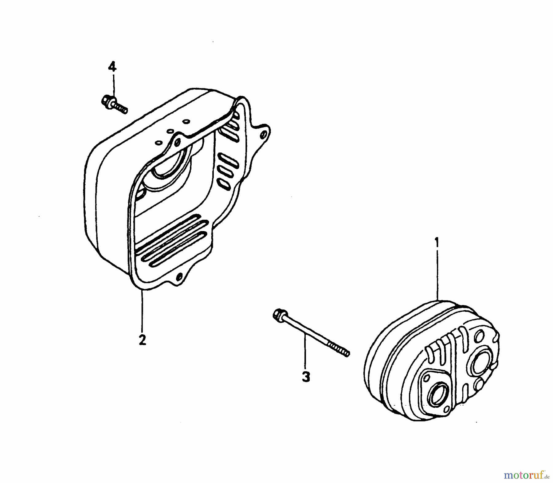 Wolf-Garten Benzinmotoren Honda GCV 160 2098000-160 (2004) Auspuff
