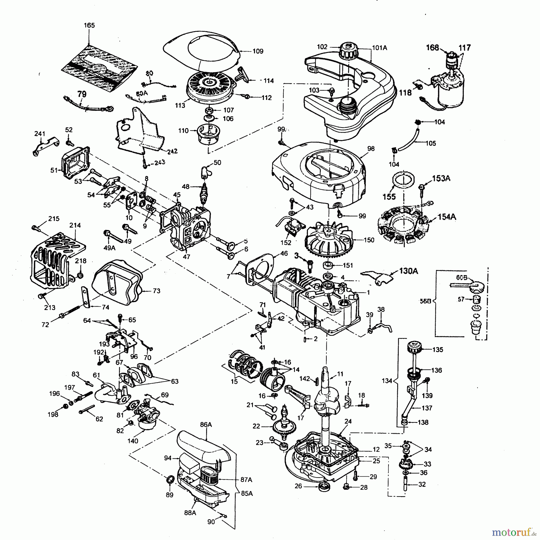 Wolf-Garten Benzinmotoren Tecumseh Centura 65 OHV 2037065 (2004) Motor