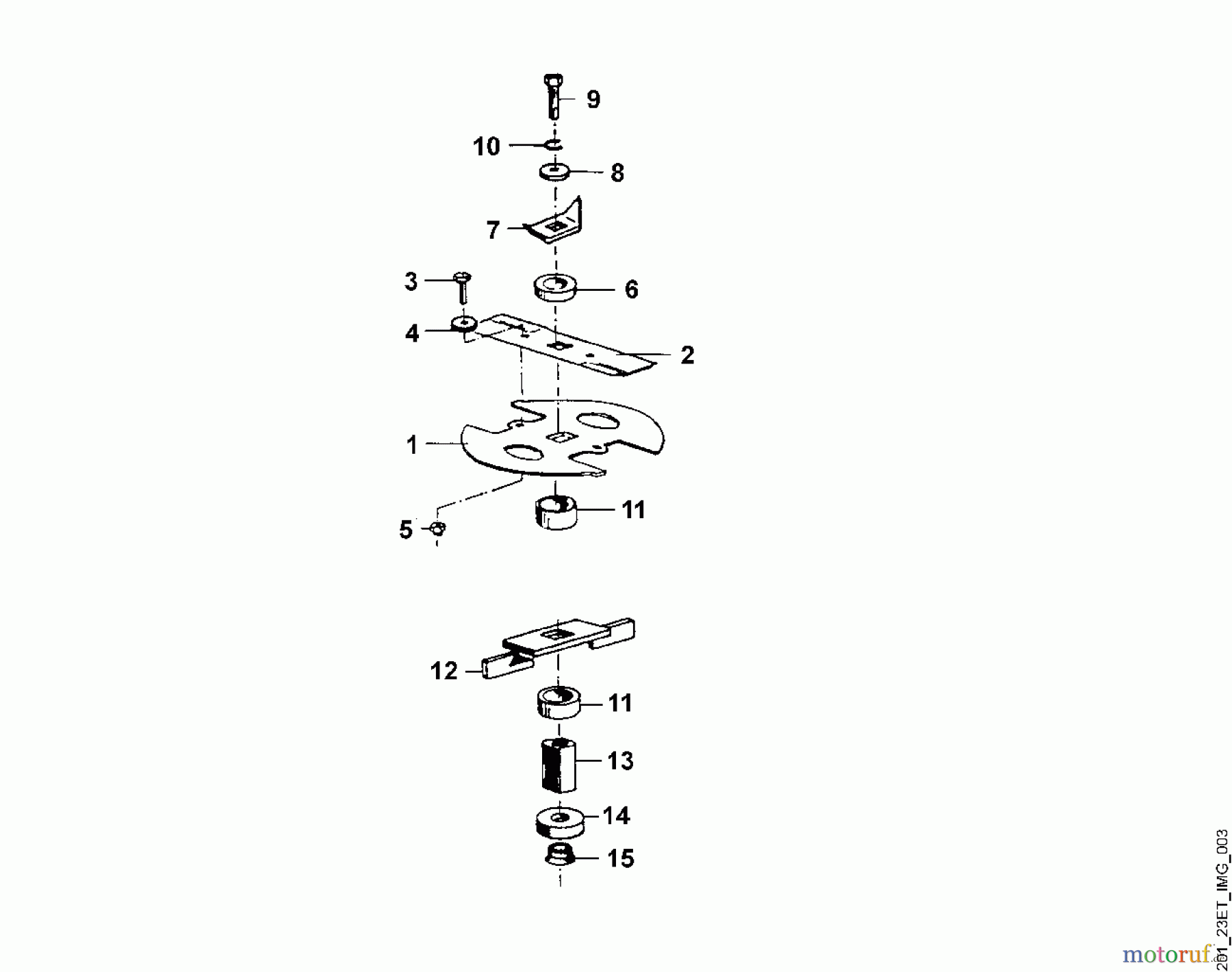  Viking Häcksler Elektro GE 320, GE 325, GE 330, GE 335 C - Messersatz