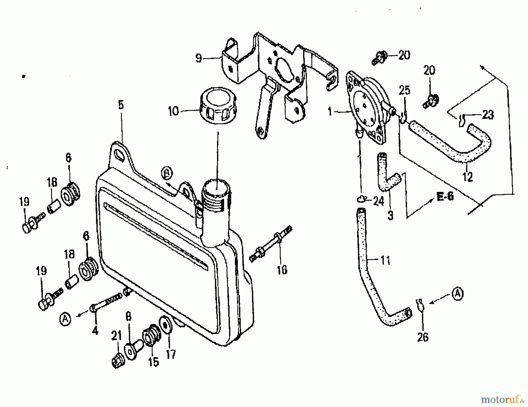  Wolf-Garten Benzinmotoren Honda GC 135 E 2092000  (2008) Tank