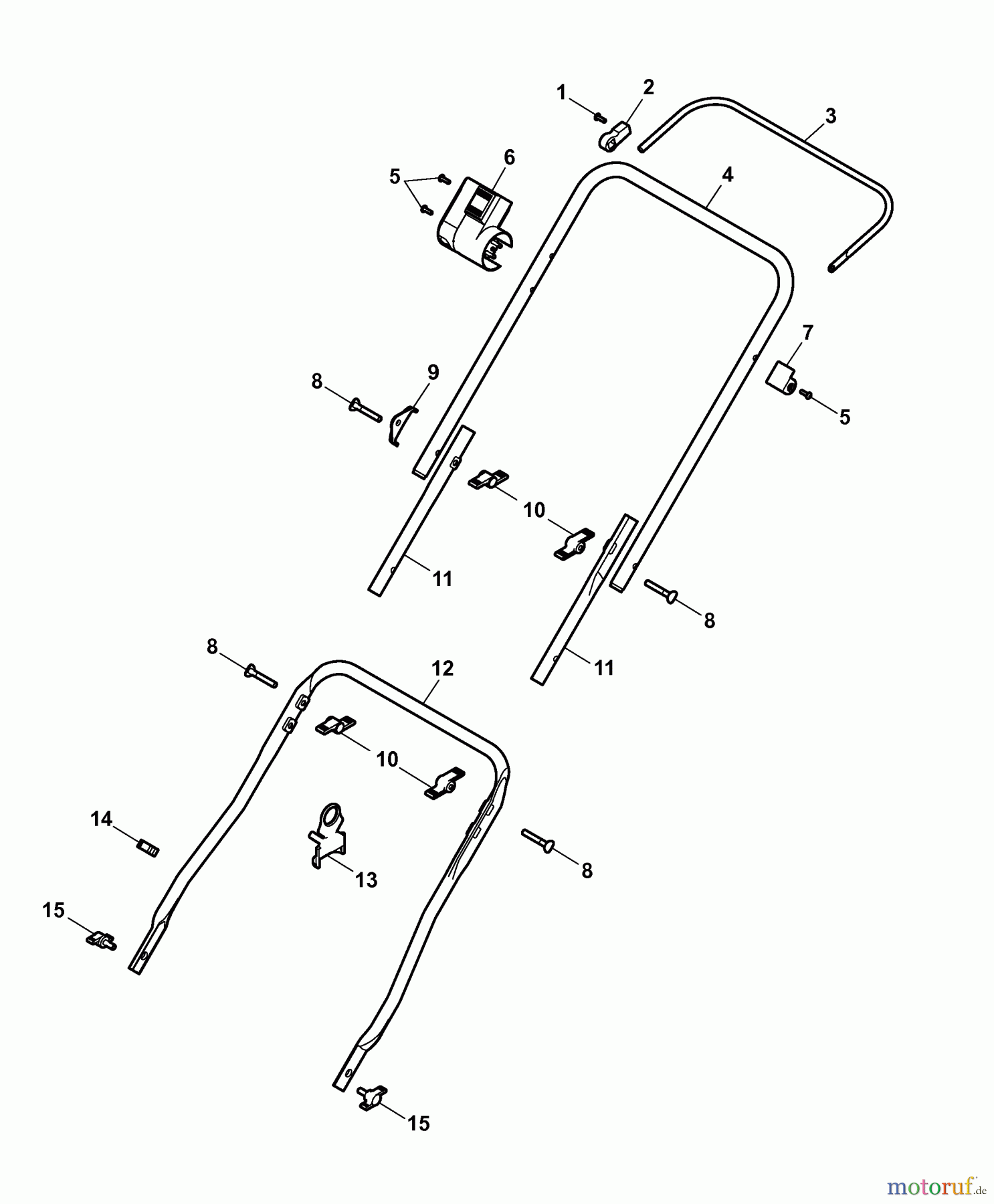 Wolf-Garten Elektrovertikutierer UV 29 EVD 3618005 Serie D (2007) Holm