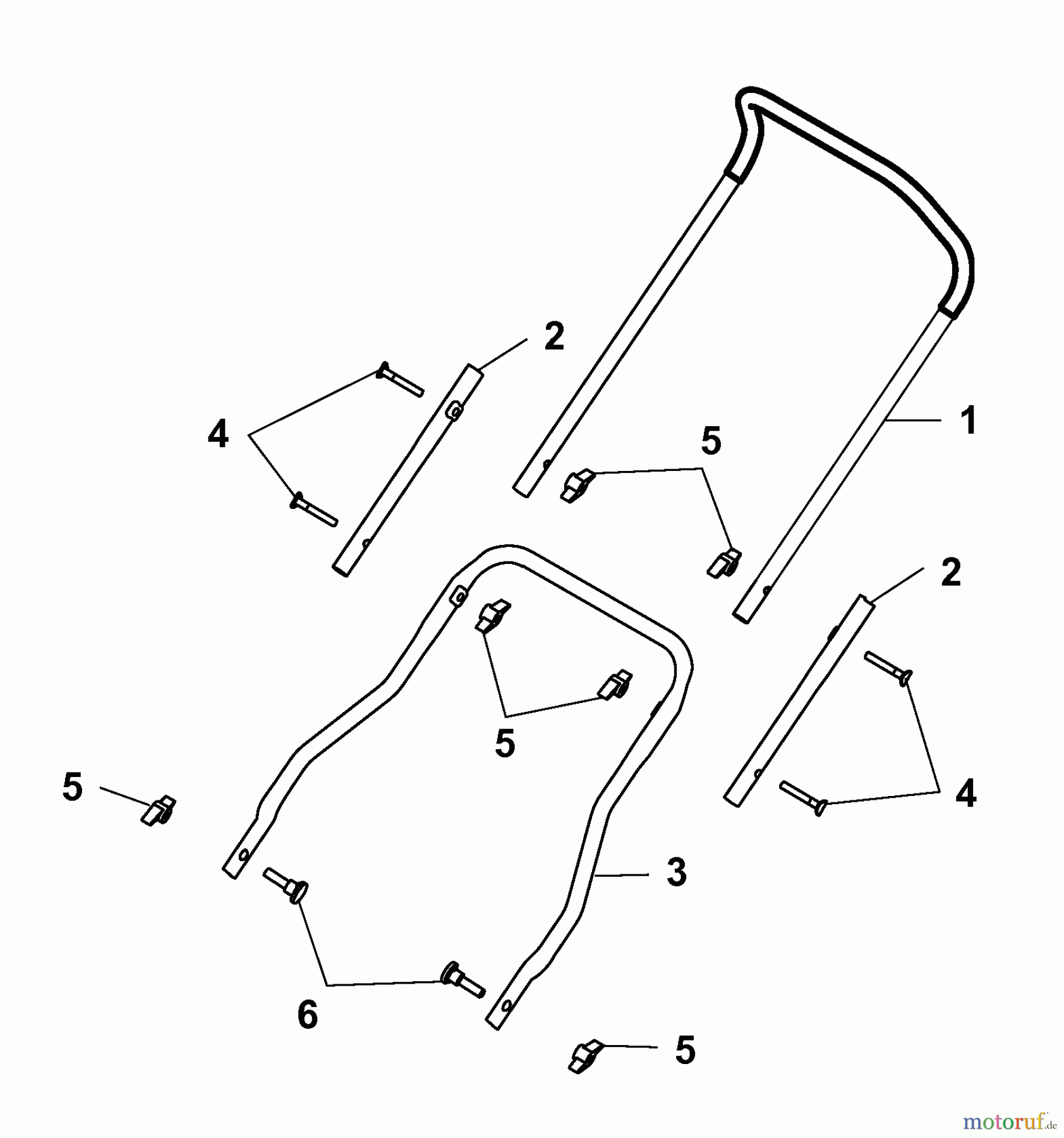 Wolf-Garten Spindelmäher TC 38 M 3629000 Serie B (2006) Holm