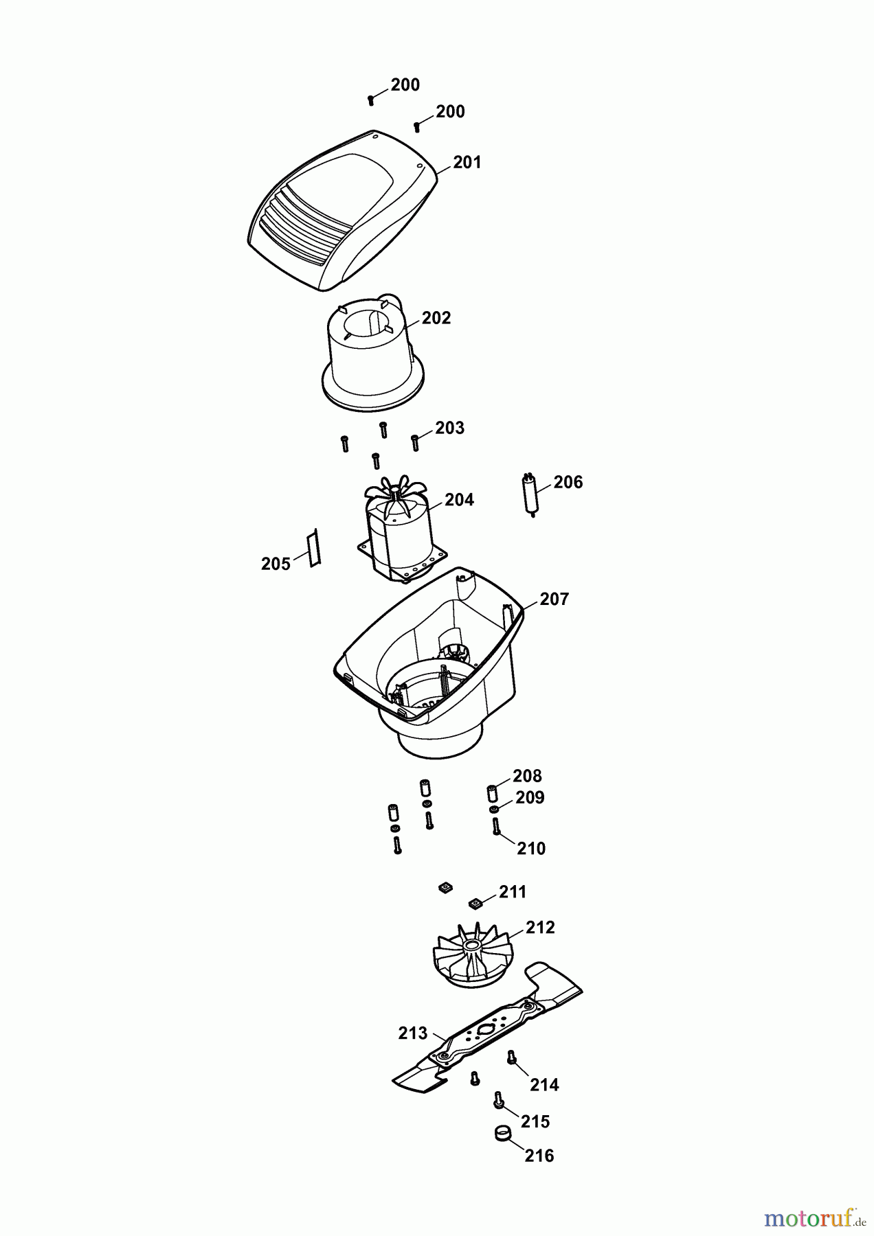Wolf-Garten Elektromäher Esprit 40 E 4020680 Serie H (2007) Elektromotor, Messer
