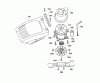 Wolf-Garten 4.40 E 4958000 Serie A, B, C (2002) Ersatzteile Abdeckhaube Motor, Messer, Motor