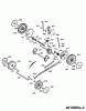 Wolf-Garten 6.46 BA 4619000 Serie A (2007) Ersatzteile Getriebe, Räder, Schnitthöhenverstellung