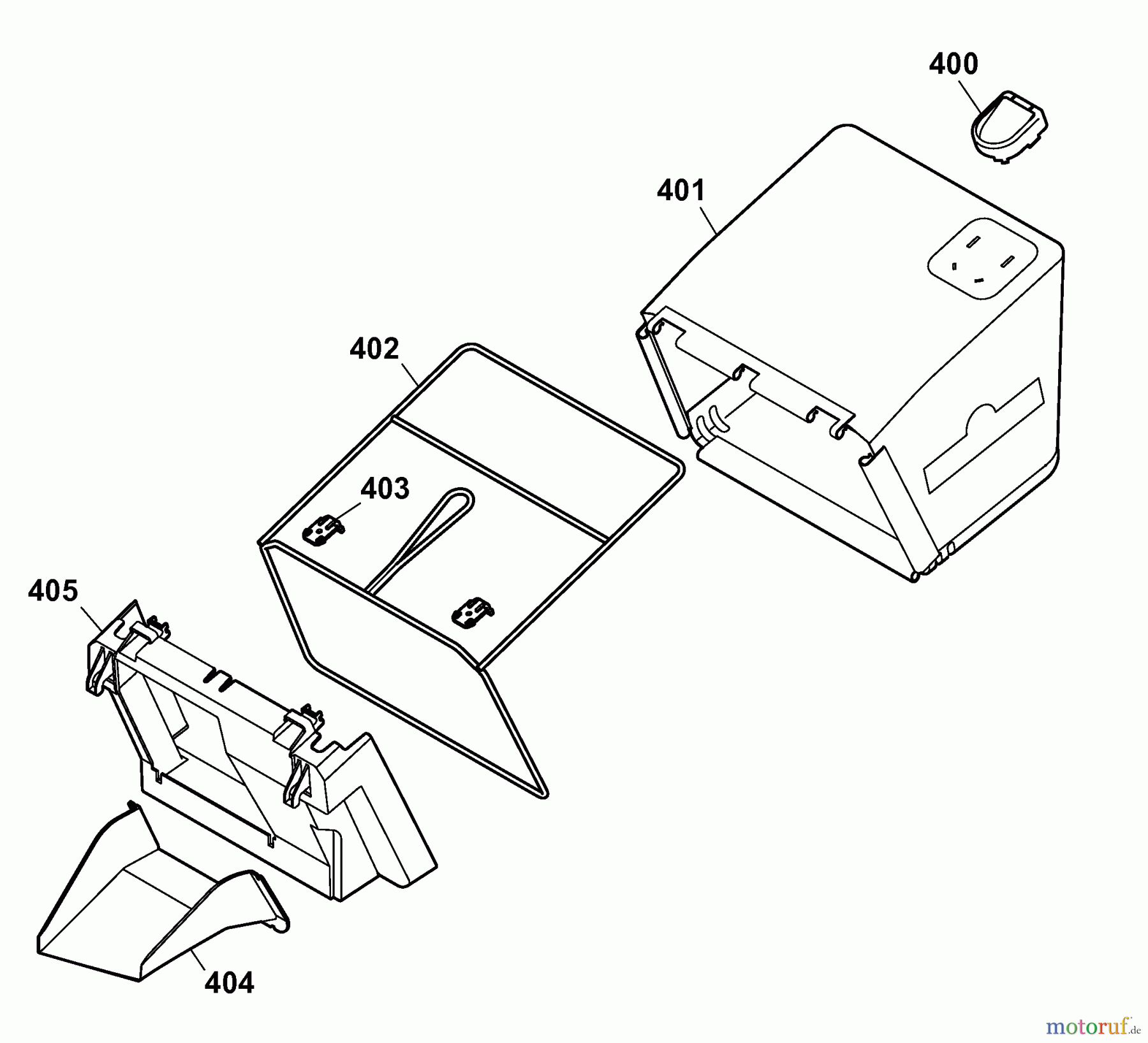 Wolf-Garten Elektromäher HC 37 K 4907007 Serie D (2008) Grasfangsack
