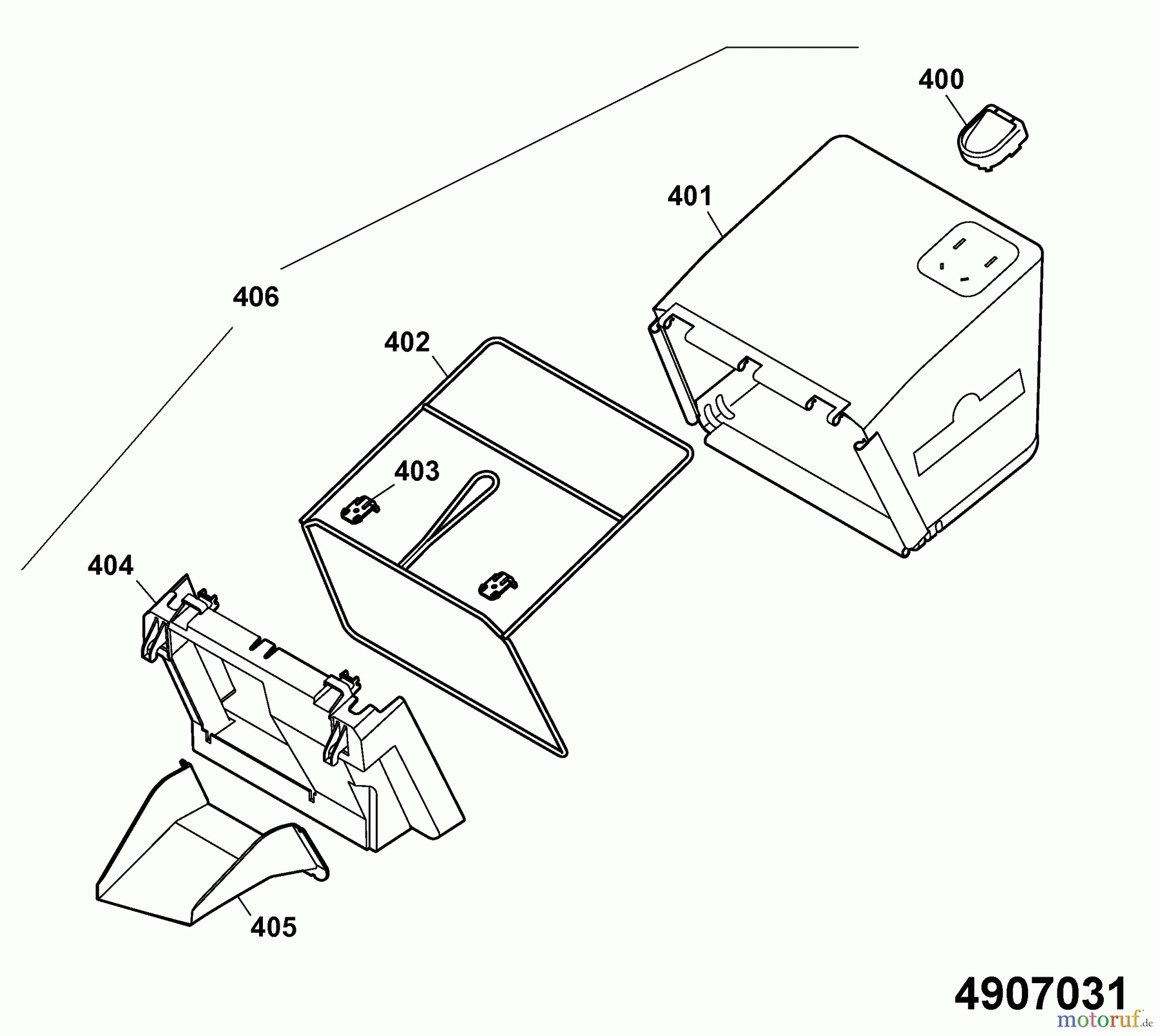  Wolf-Garten Elektromäher Power 1500 4927008 Serie D  (2009) Grasfangsack
