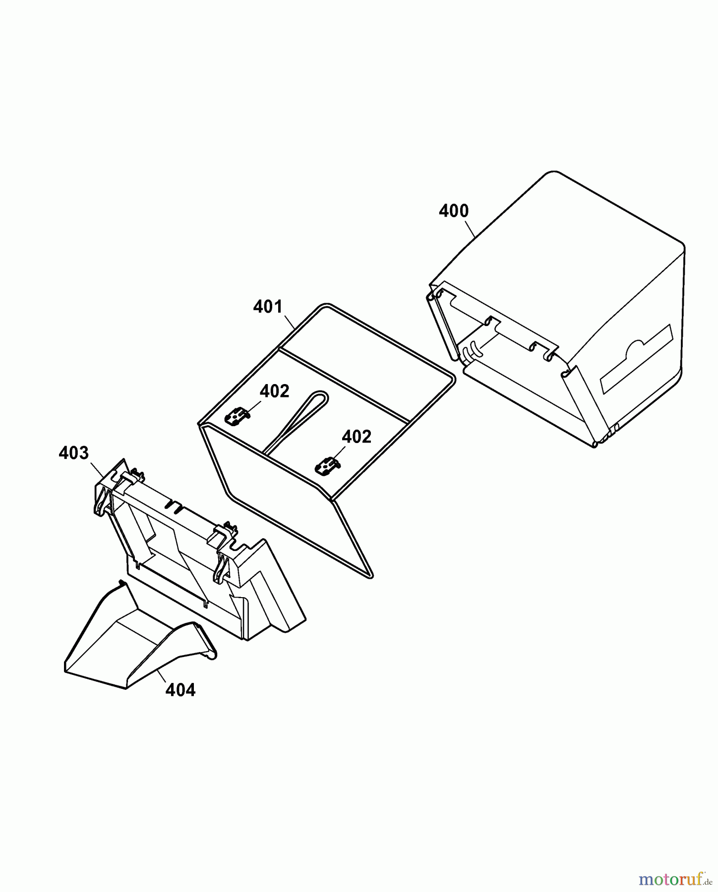 Wolf-Garten Elektromäher 2.37 EK 4917004 Serie E  (2007) Grasfangsack