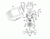 Wolf-Garten 6.40 E 4950000 Serie A (1999) Ersatzteile Abdeckhaube Motor, Messer, Motor