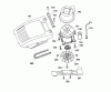 Wolf-Garten 6.40 EA 4955000 Serie A (1999) Ersatzteile Abdeckhaube Motor, Messer, Motor