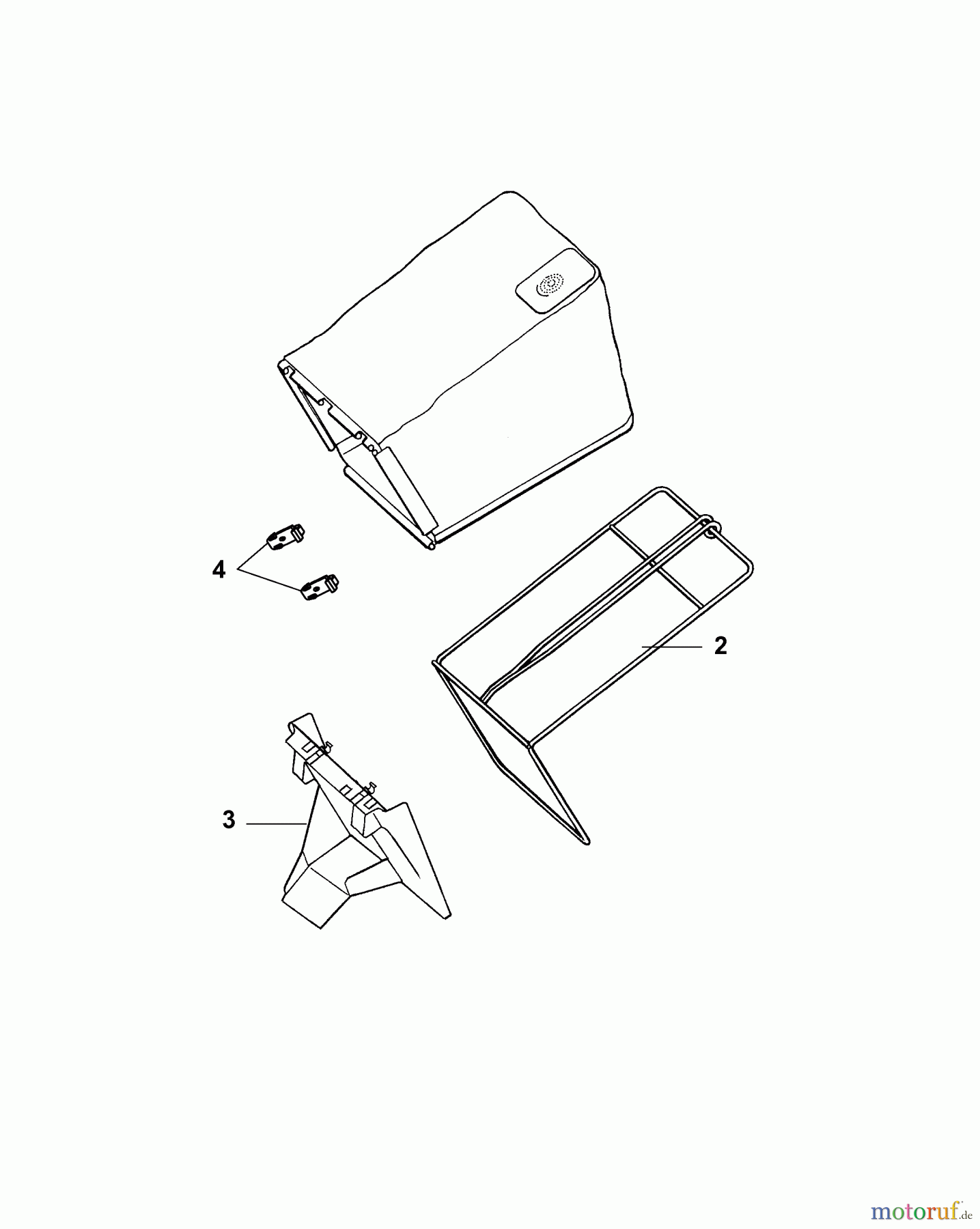 Wolf-Garten Elektromäher mit Antrieb 2.40 EA 4965000 Serie C (2007) Grasfangsack