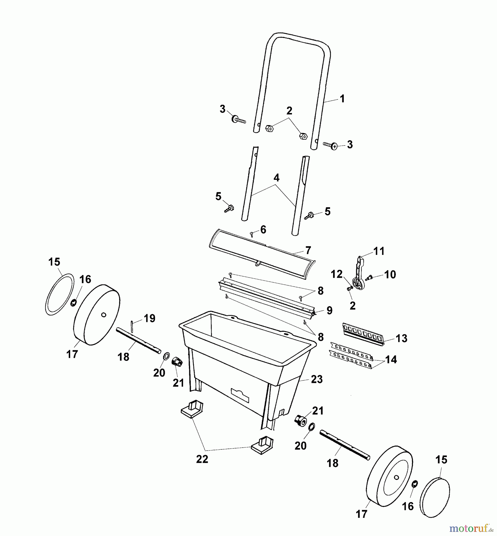  Wolf-Garten Streuer WE 252 5426080  (2003) Grundgerät