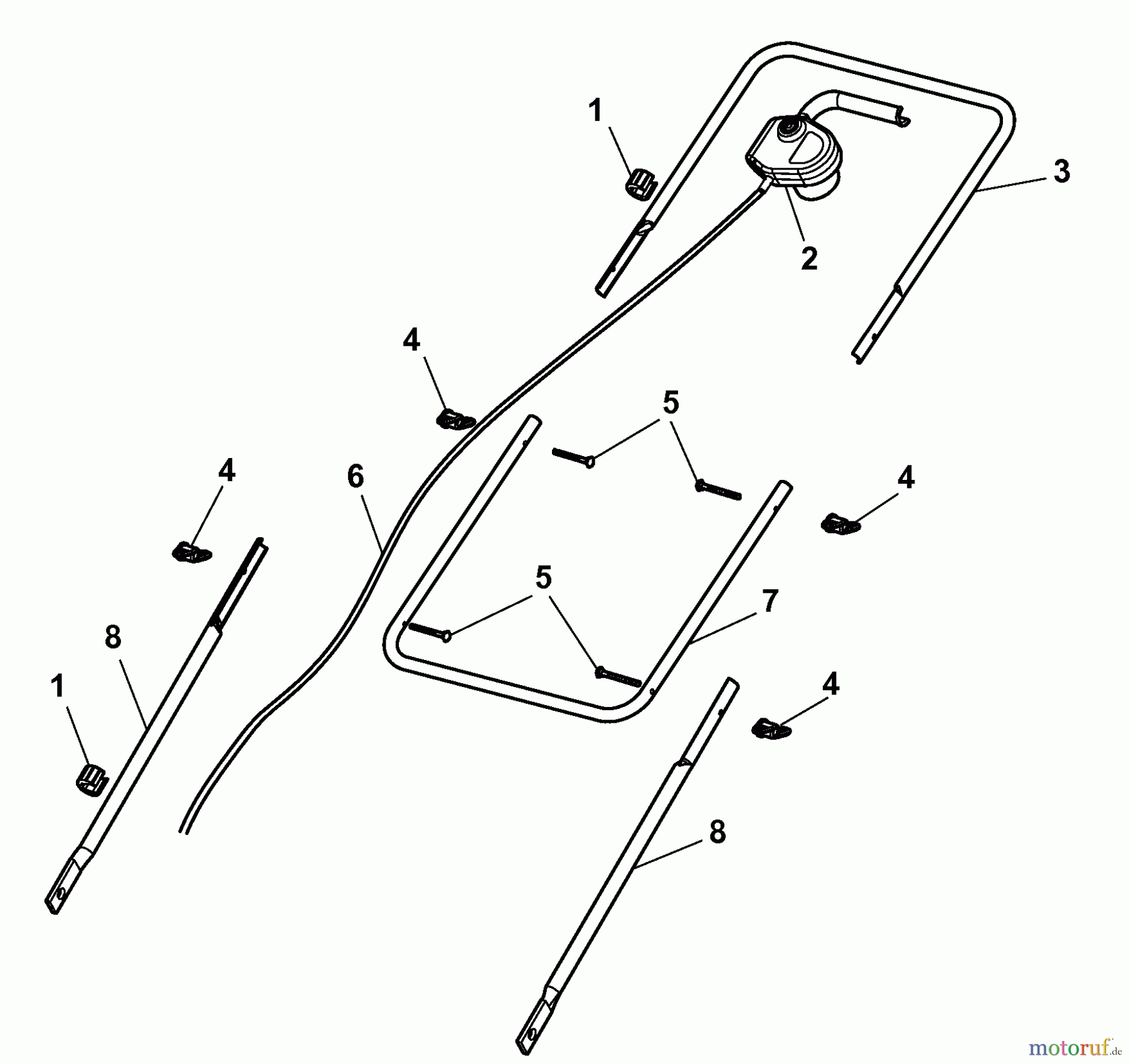 Wolf-Garten Elektrovertikutierer Campus 300 VO 6020005 Serie A (2008) Holm