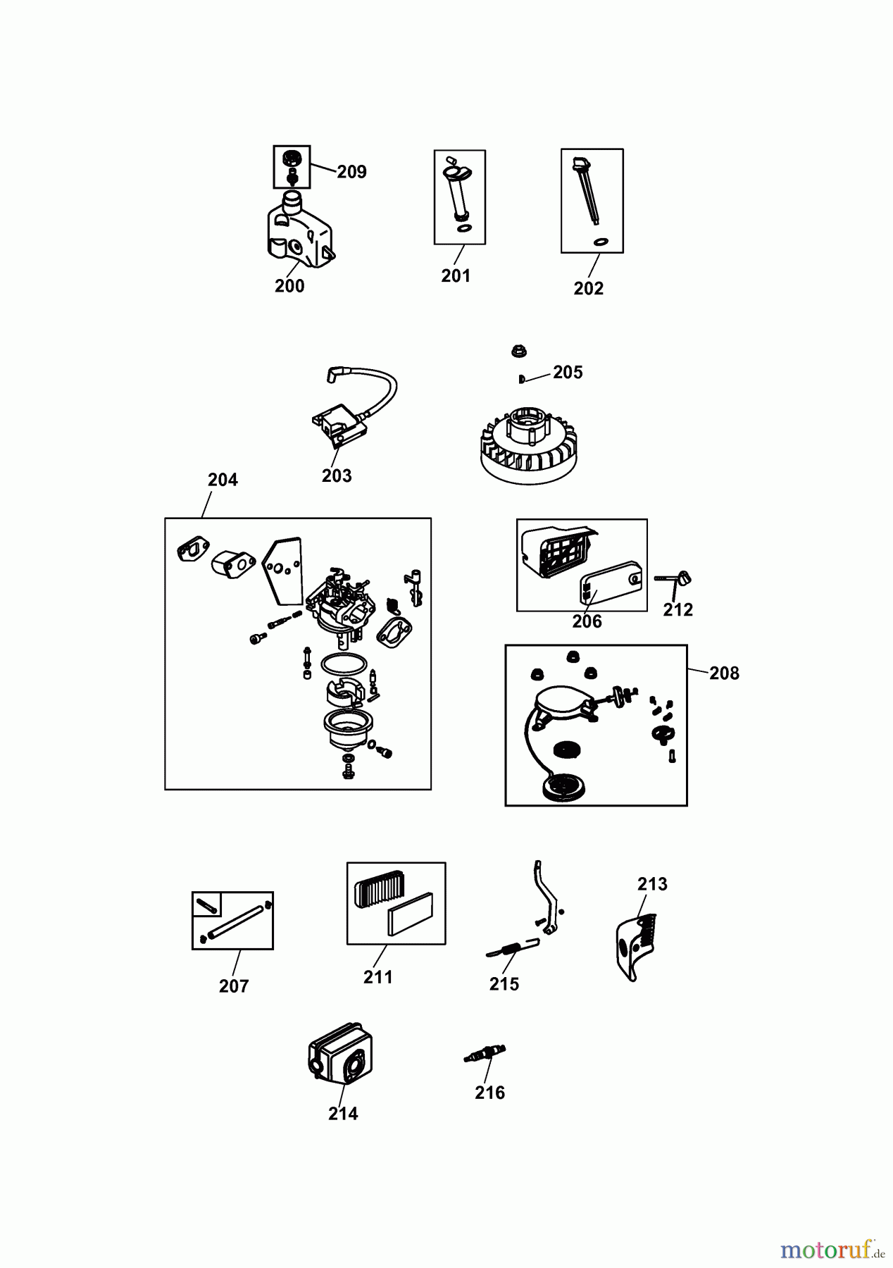 Wolf-Garten Motormäher mit Antrieb Campus 46 BA 6046000 Serie A (2007) Motor Thorx 45