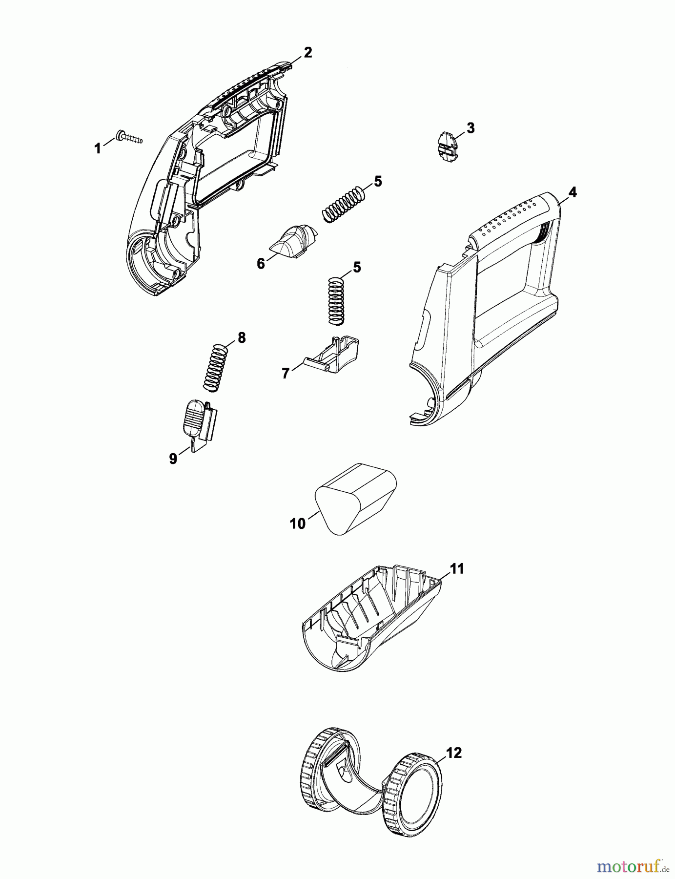 Wolf-Garten Akkuscheren Accu 60 7084680 Serie A  (2006) Batterie, Räder