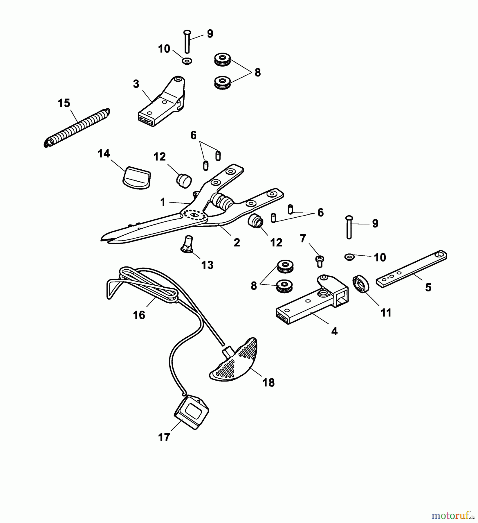 Wolf-Garten Heckenscheren RH-M 7217000 (2005) Grundgerät