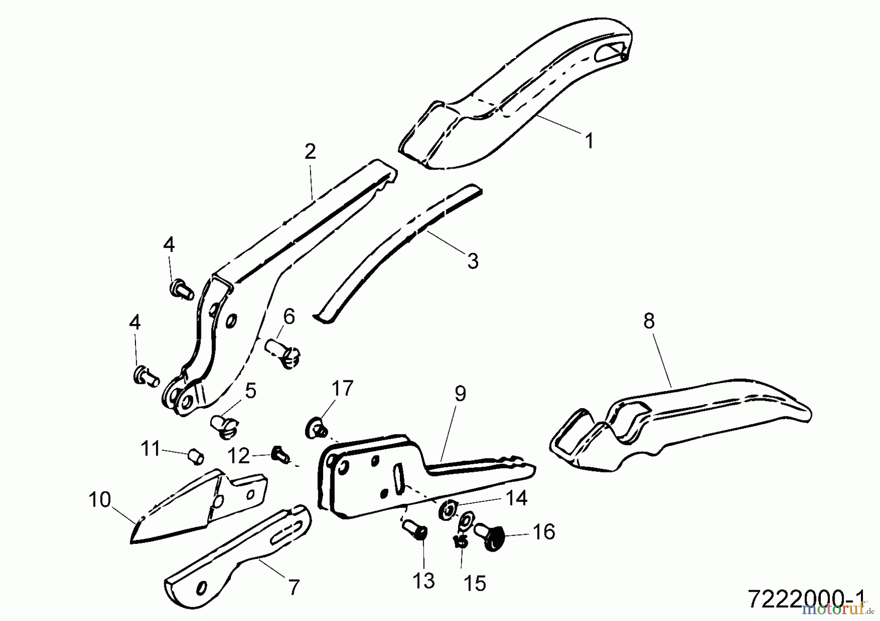 Wolf-Garten Gartenscheren RS 19 7222000  (1989) Grundgerät