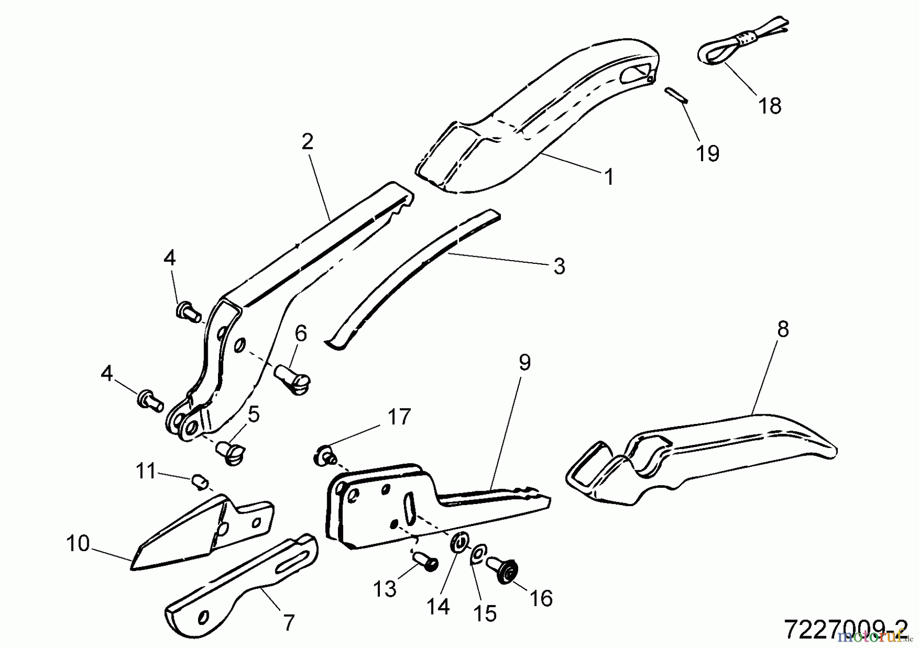  Wolf-Garten Gartenscheren RS 22 7227009  (1995) Grundgerät
