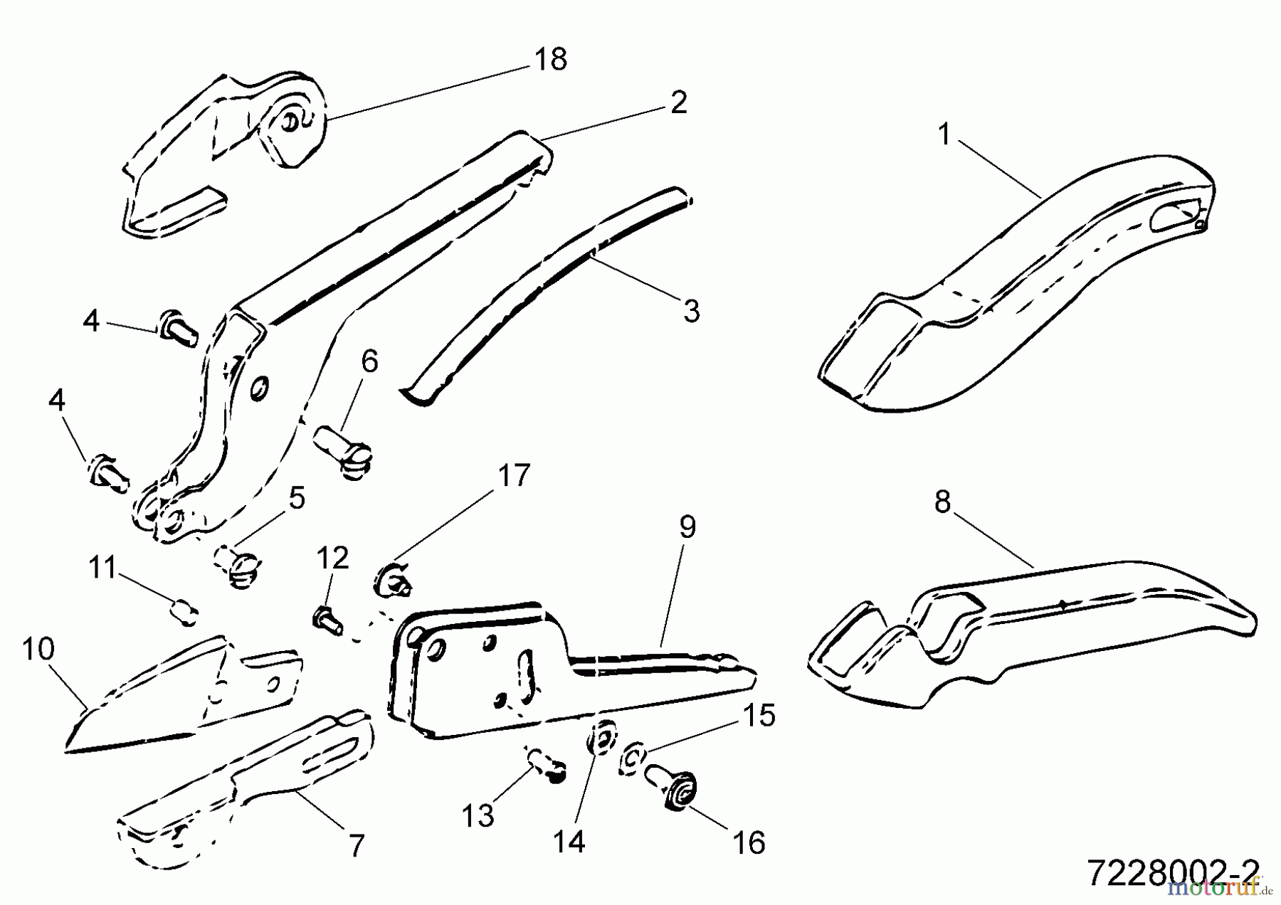  Wolf-Garten Gartenscheren RS 19 G 7228002  (1995) Grundgerät