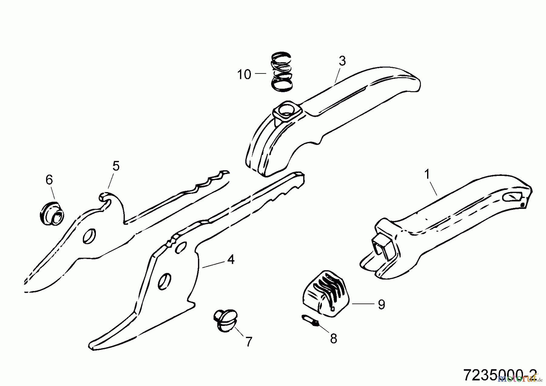  Wolf-Garten Gartenscheren RR 19 7235000  (1993) Grundgerät