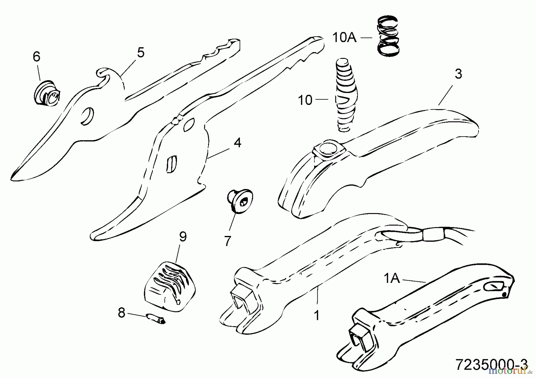  Wolf-Garten Gartenscheren RR 19 7235000  (1995) Grundgerät