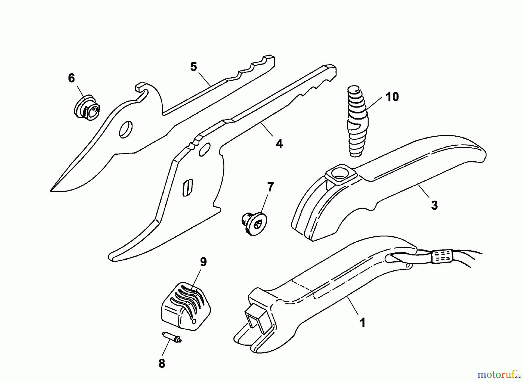  Wolf-Garten Gartenscheren (Zweischneidig) OD-N 7235003  (2005) Grundgerät