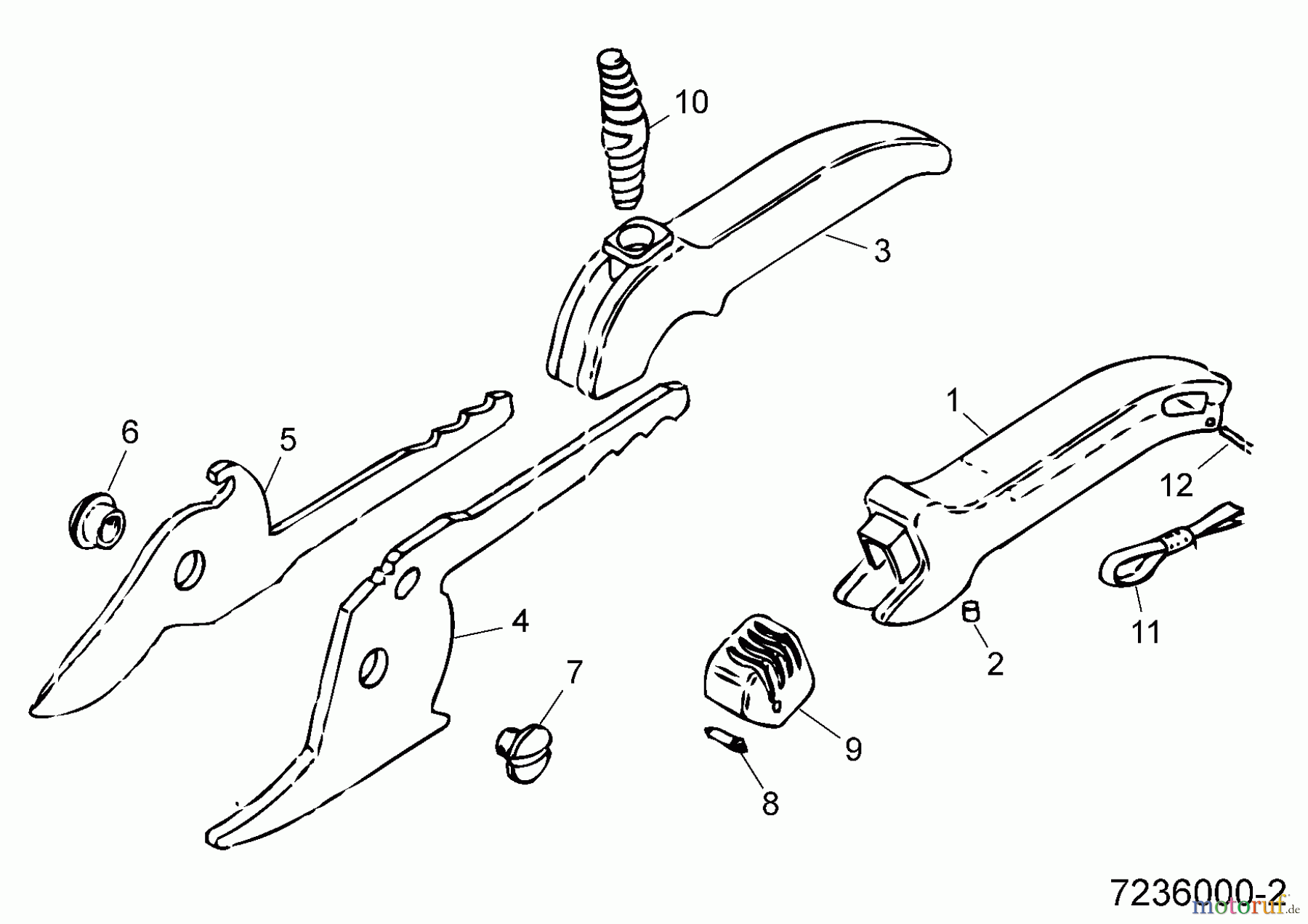  Wolf-Garten Gartenscheren RR 24 7237000  (1996) Grundgerät