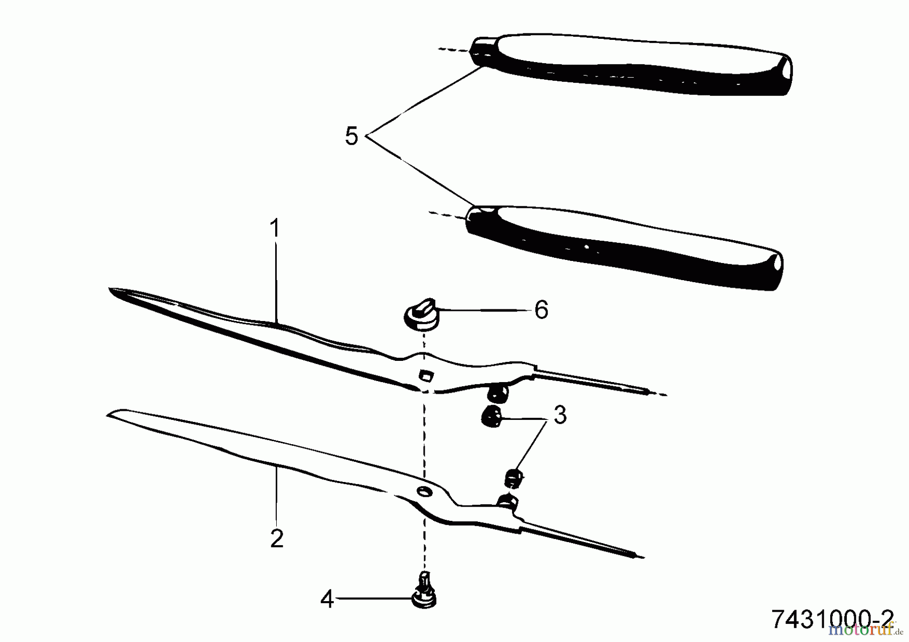 Wolf-Garten Manuelle Heckenscheren RP-S 7431000 (1995) Grundgerät