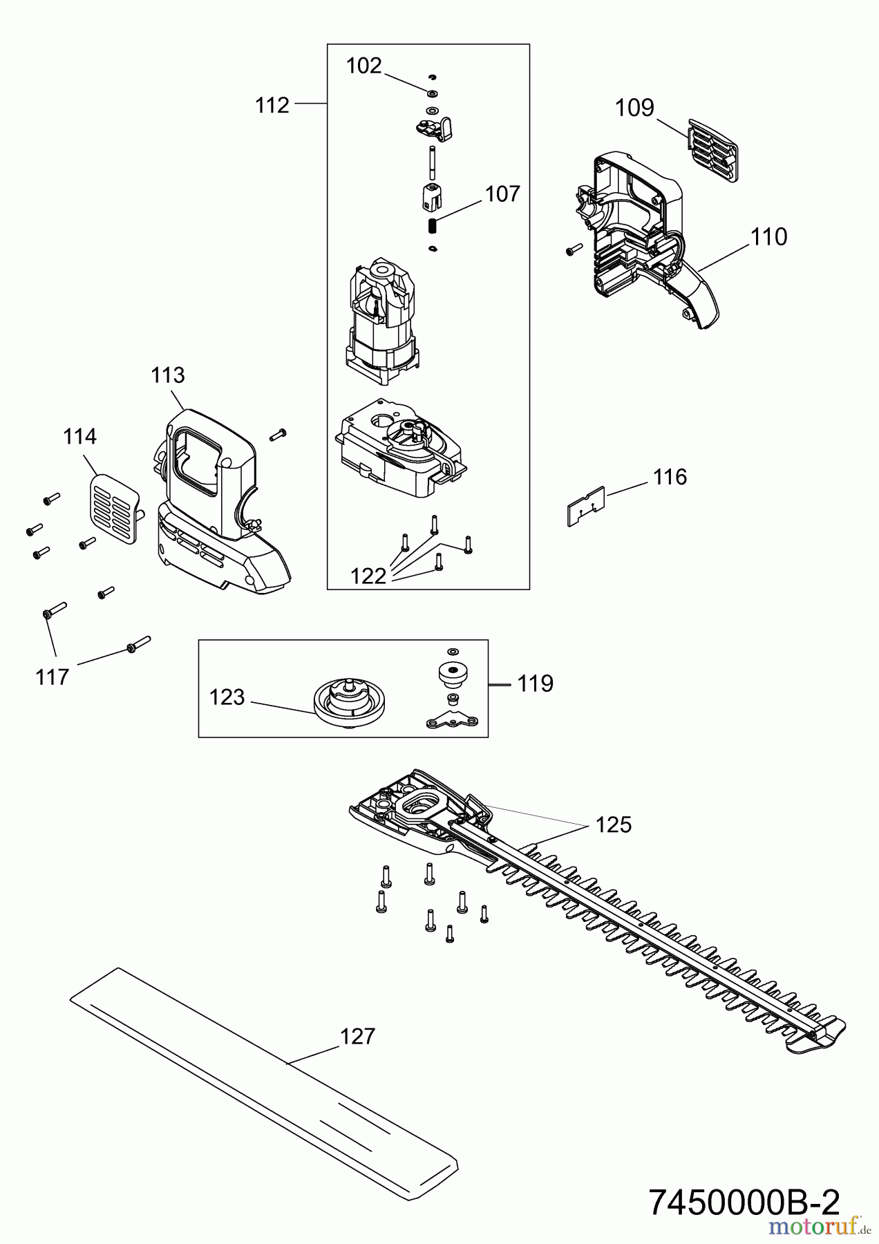 Wolf-Garten Heckenscheren HSE 65 V 7450000 (2013) Elektromotor, Messer