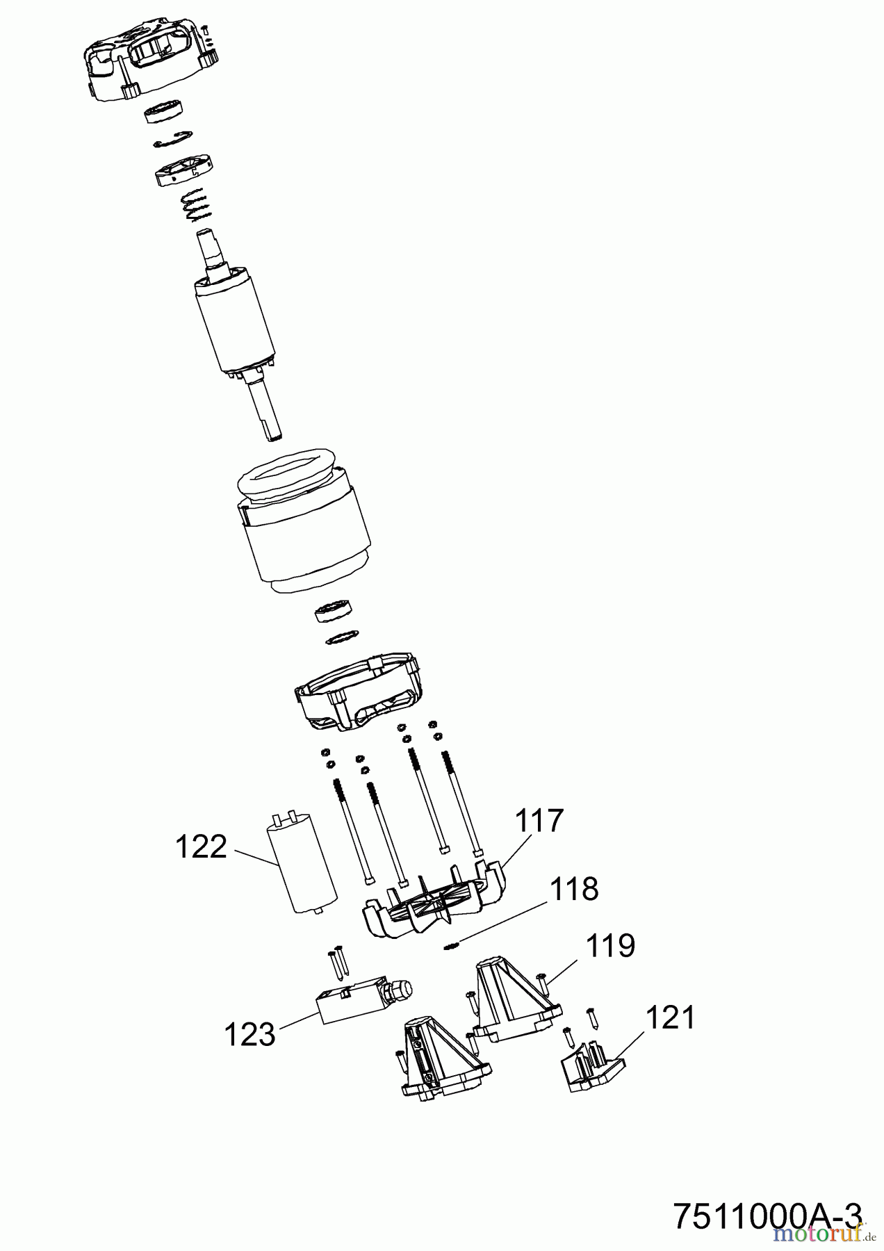 Wolf-Garten Häcksler SDE 2100 7511000 (2012) Elektromotor
